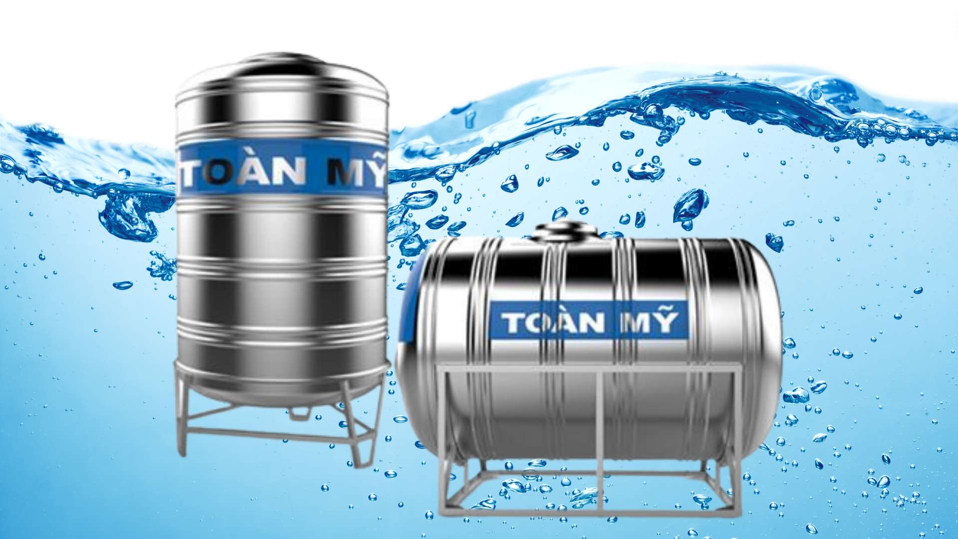 Bồn nước Toàn Mỹ tăng khả năng lưu trữ nước cho gia đình